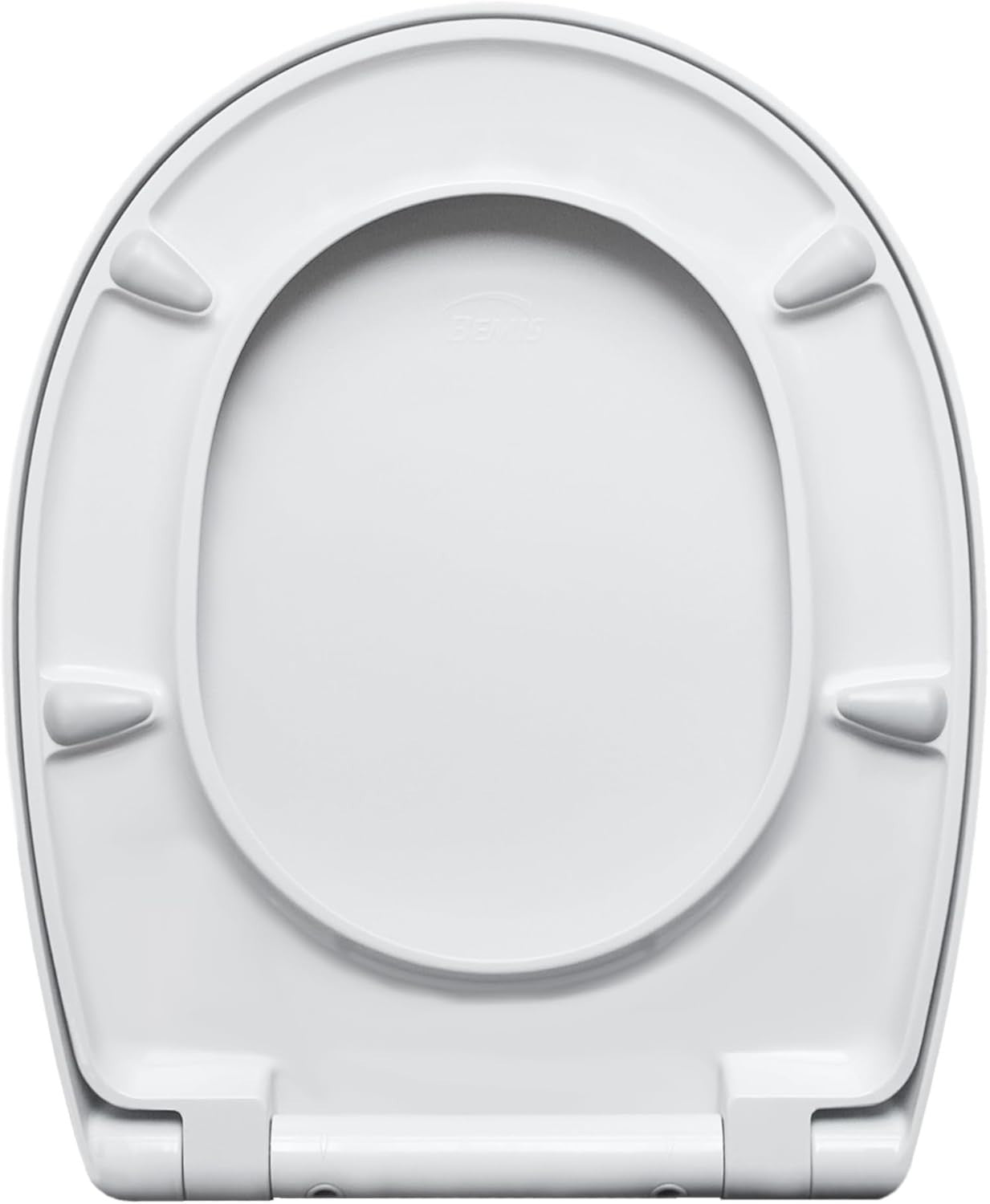 Soft Close Toilet Seat Oval Quick Release Adjustable Steel Hinges White