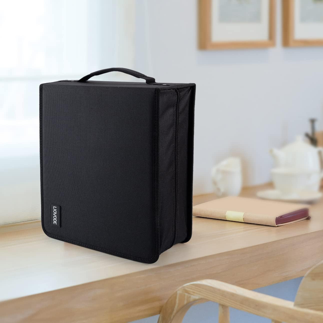 DVD CD Storage Wallet Holds 200 Discs 100 Booklets Organizer Case