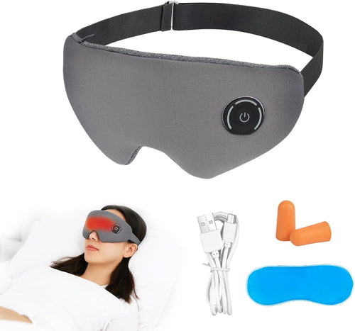 Rechargeable Heated Eye Mask Hot Cold Compress Sleep Aid