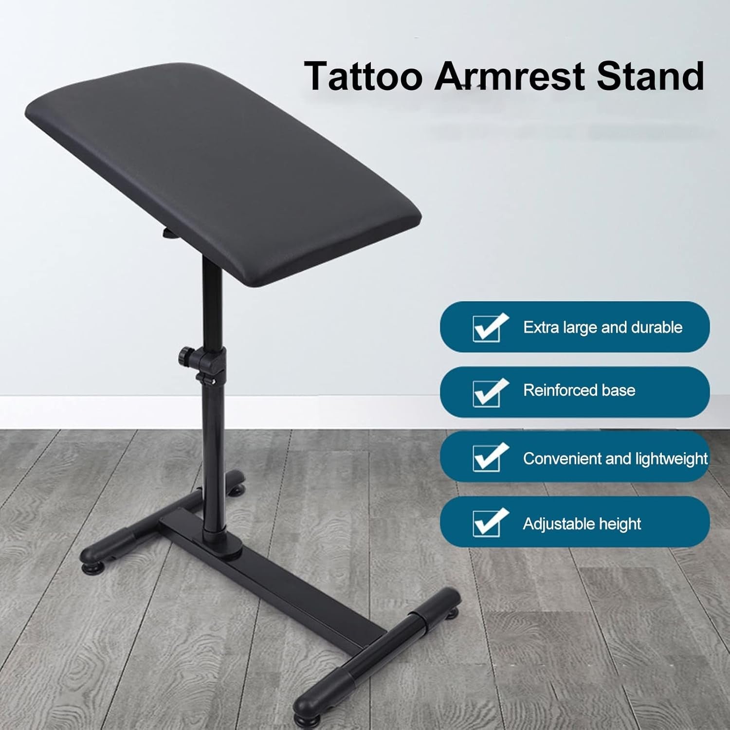 Professional Tattoo Arm Rest Adjustable Height Angle Heavy Duty Studio Stand