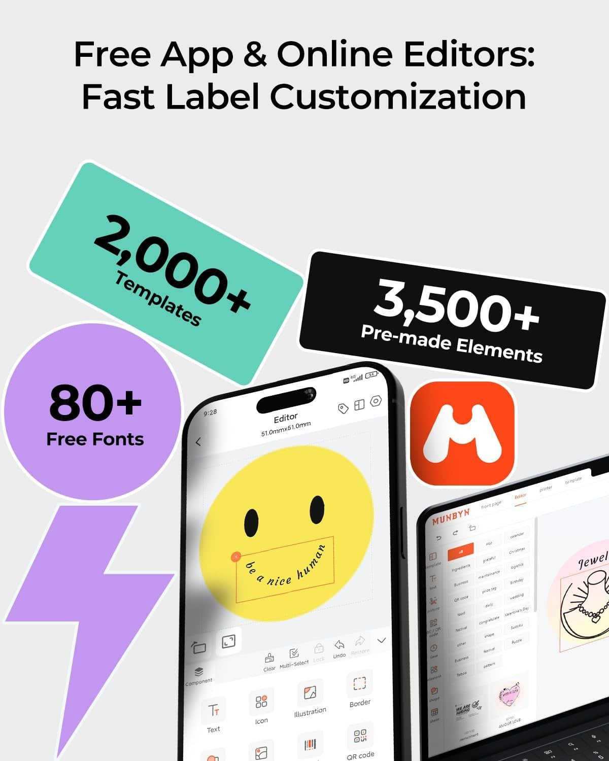 Bluetooth 4x6 Shipping Label Printer Thermal for eBay Etsy