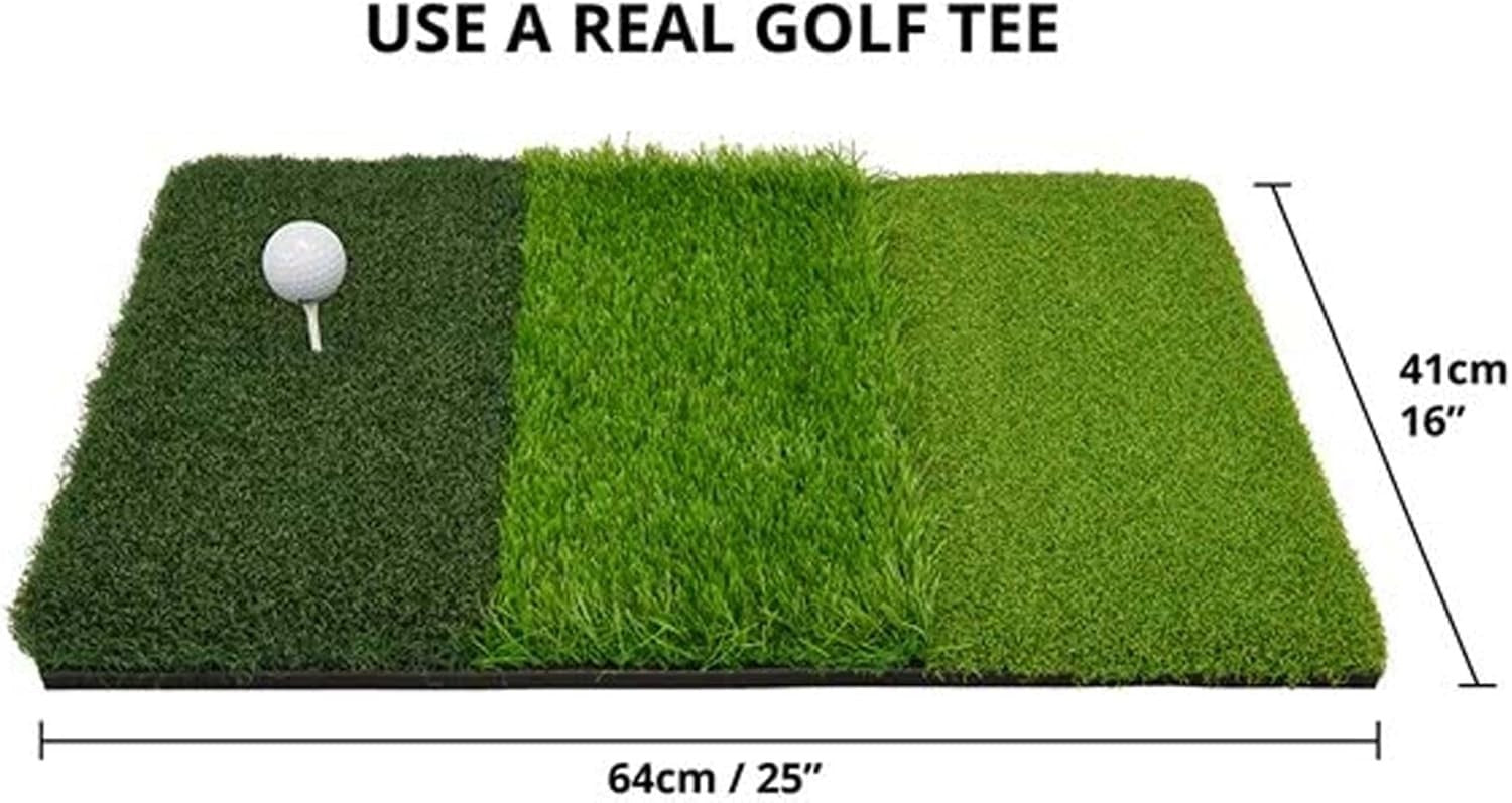 Golf Practice Mat 3 Turf Putting & Chipping Trainer Indoor Outdoor Green