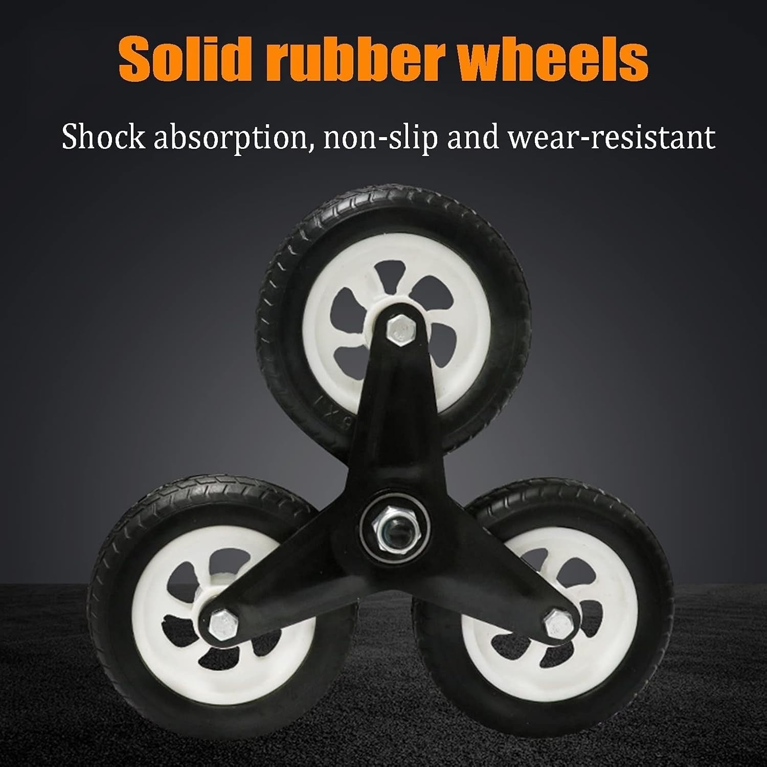 Stair Climbing Hand Truck 100kg Folding 6 Wheel Portable Trolley
