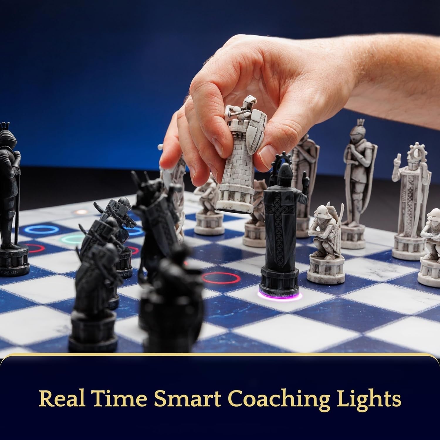 Light-Up Electronic Wizard Chess Set | Smart AI Board Game | Adults & Kids Gift