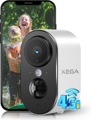 4G LTE Security Camera No WiFi 2K HD Battery CCTV Color Night Vision