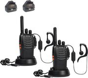 PMR446 Walkie Talkies Long Range 16 Channel Rechargeable VOX 2 Pack