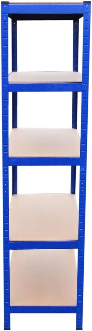Heavy Duty Boltless Garage Shelving Set 5 Tier Racks 75/90cm + Workbench Kit