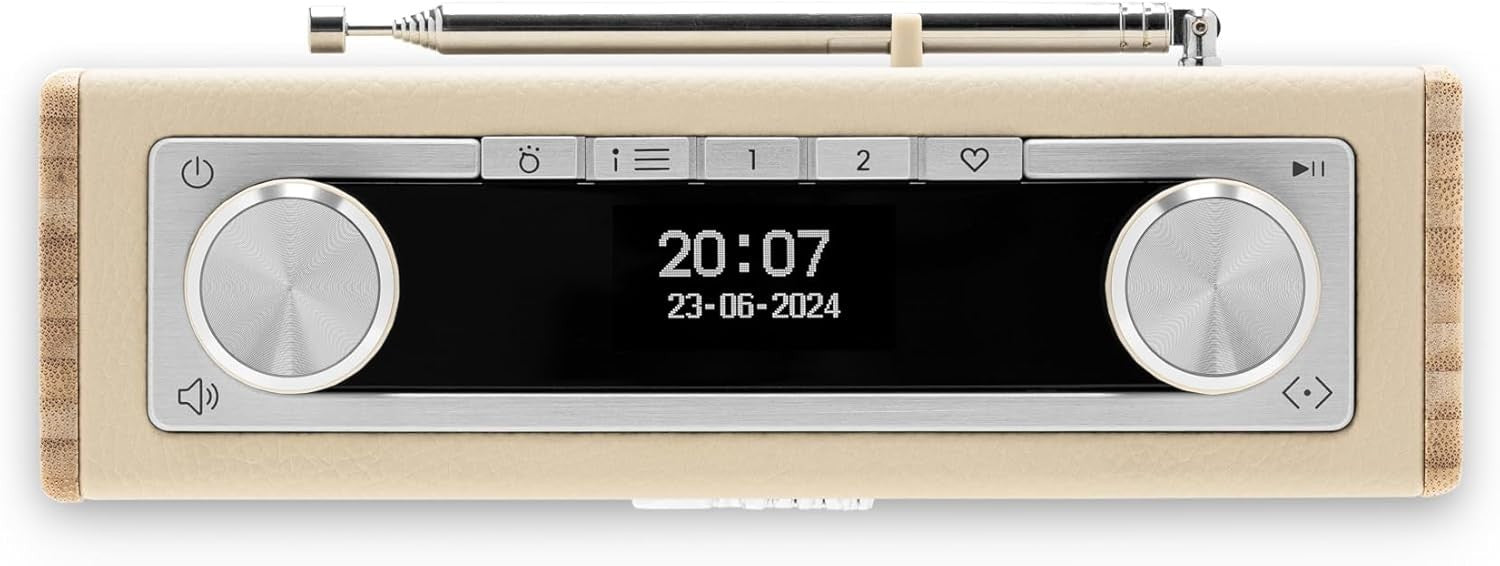Portable DAB/DAB+ FM Bluetooth Digital Radio, OLED Rechargeable