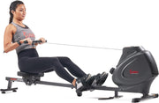 Premium Magnetic Rowing Machine 16-Level Foldable Rower LCD App Holder 129KG