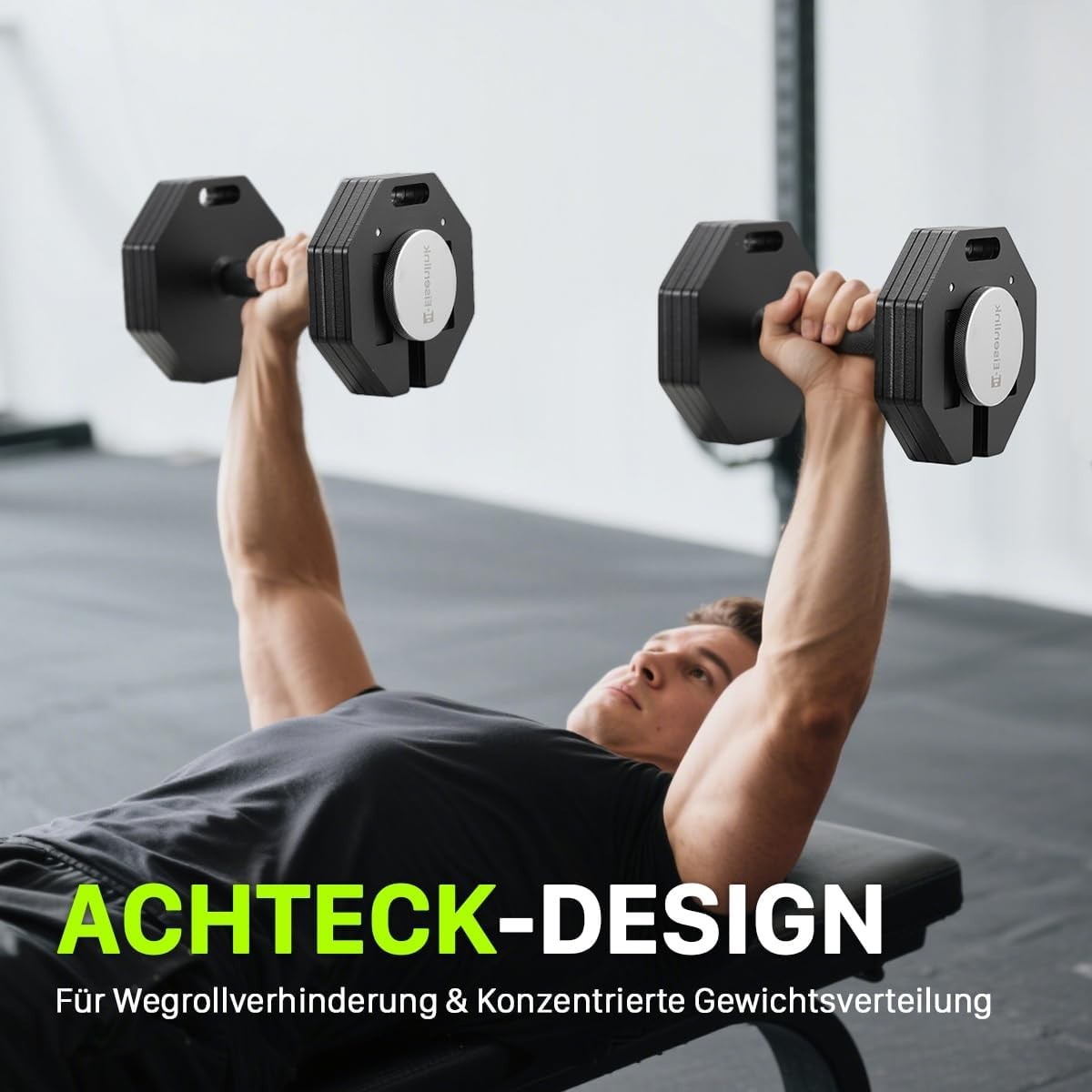 Adjustable Octagonal Dumbbell 4–36kg Non Roll Steel Home Gym Weight