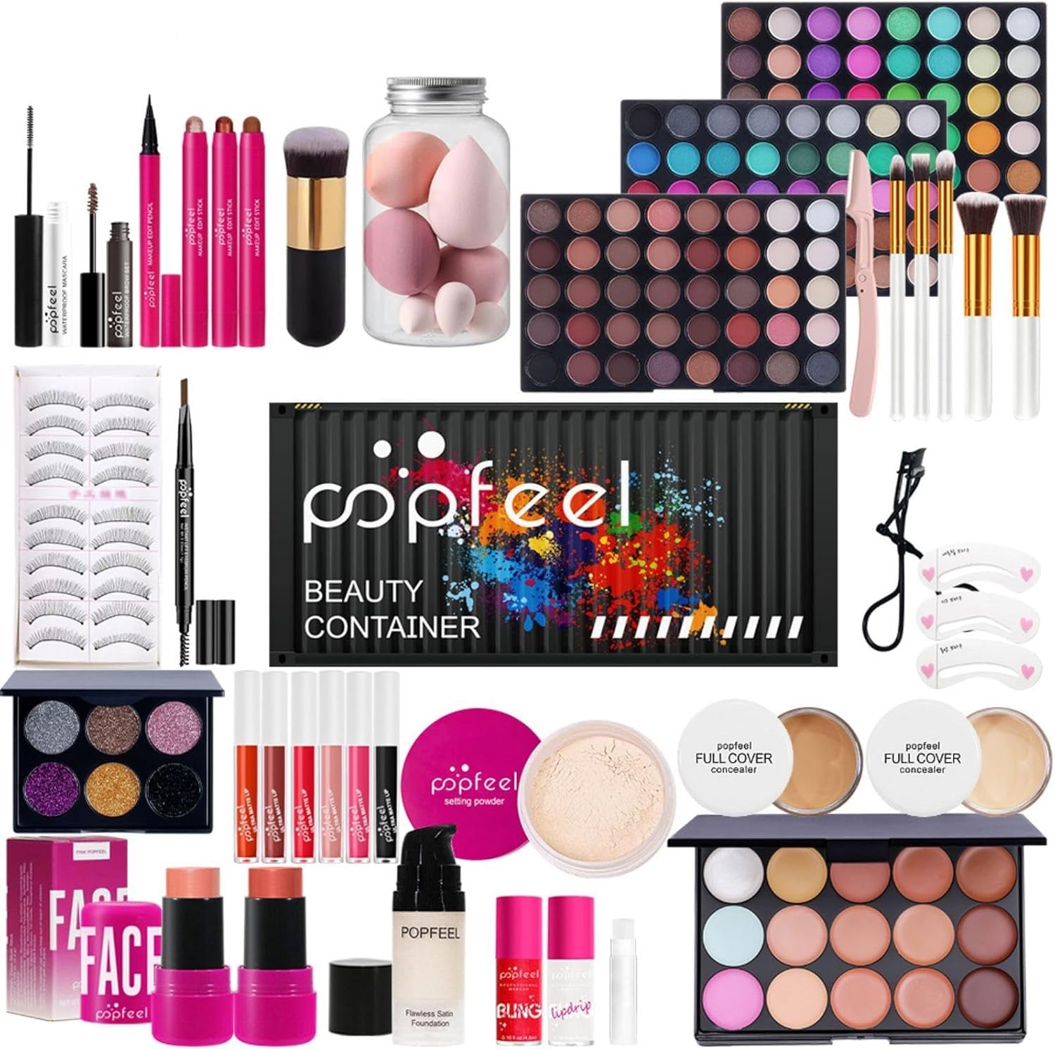All One Makeup Gift Set Xmas Kit Palette Lipstick