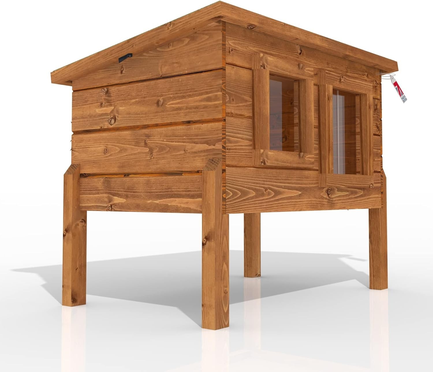 Outdoor Cat Kennel with Thermal Barrier Door | Timber, Ventilated, Easy Assembly