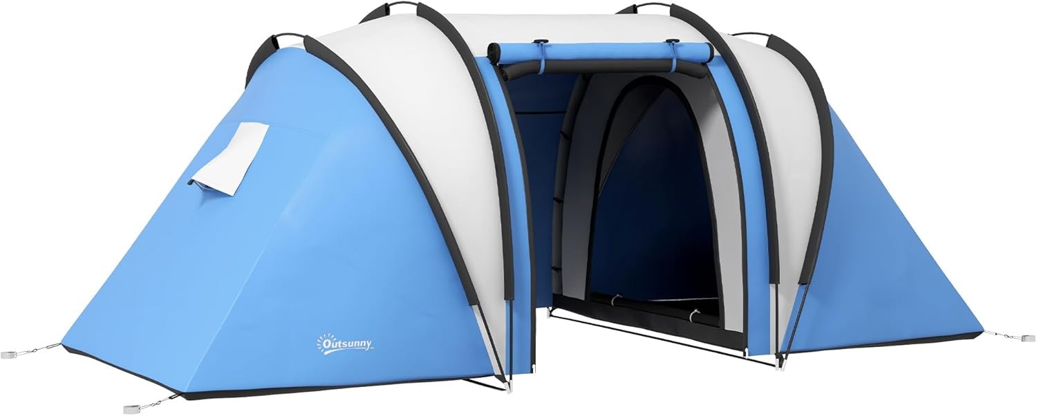 4-5 Person Family Tunnel 3000mm Waterproof 2 Bedroom