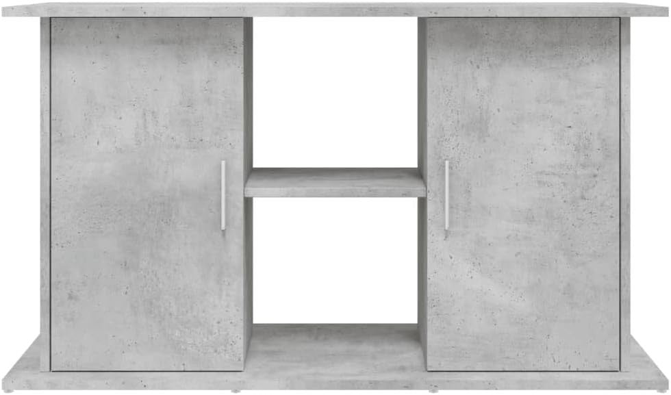 Concrete Grey Aquarium Stand with Storage & Sleek Modern Design 101x41x58cm