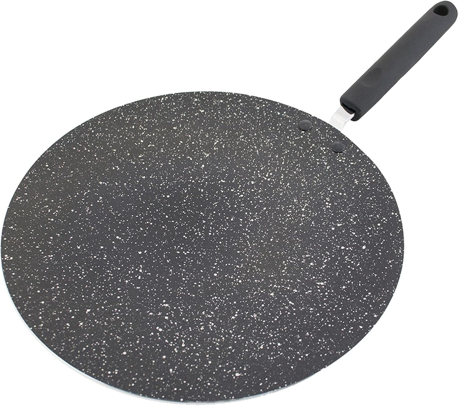 30cm Non-Stick Dosa & Crepe Pan, Heavy Duty Marble, Flat, Induction/Gas