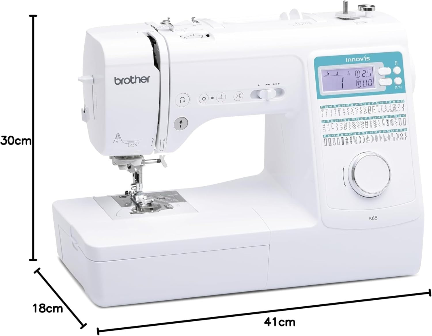 Computerised Sewing Machine 60 Stitch Auto Thread Cutter Hard Case