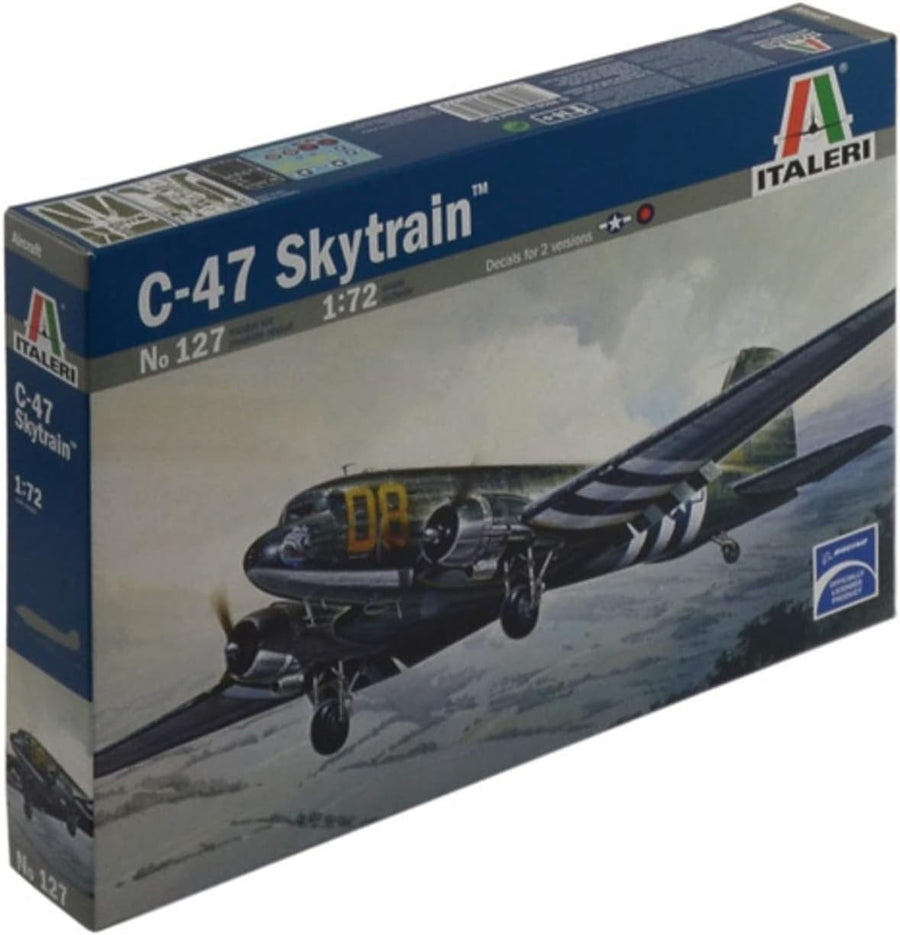 1:72 RAF C-47 Skytrain Military Aircraft Kit – Large Scale, Unpainted Build