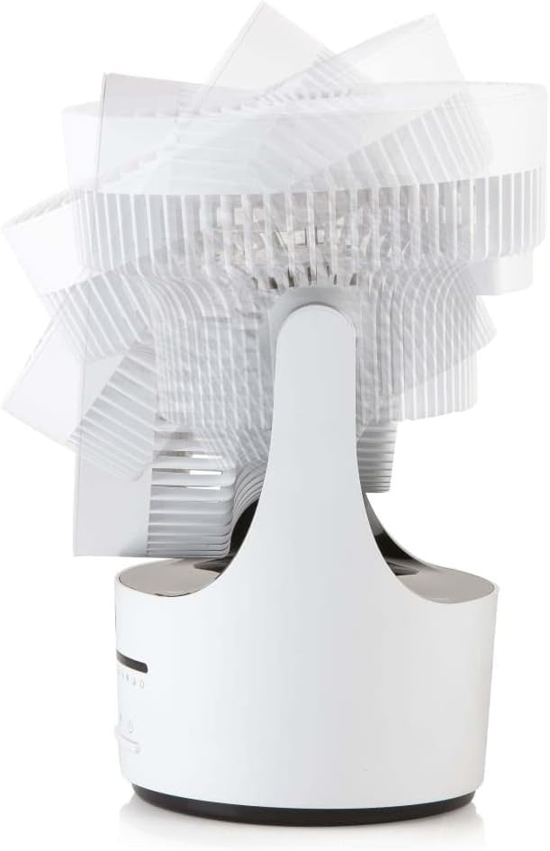 360° Oscillating Table Fan – 45W Quiet Air Circulator w/ Remote & 3-Speed Modes