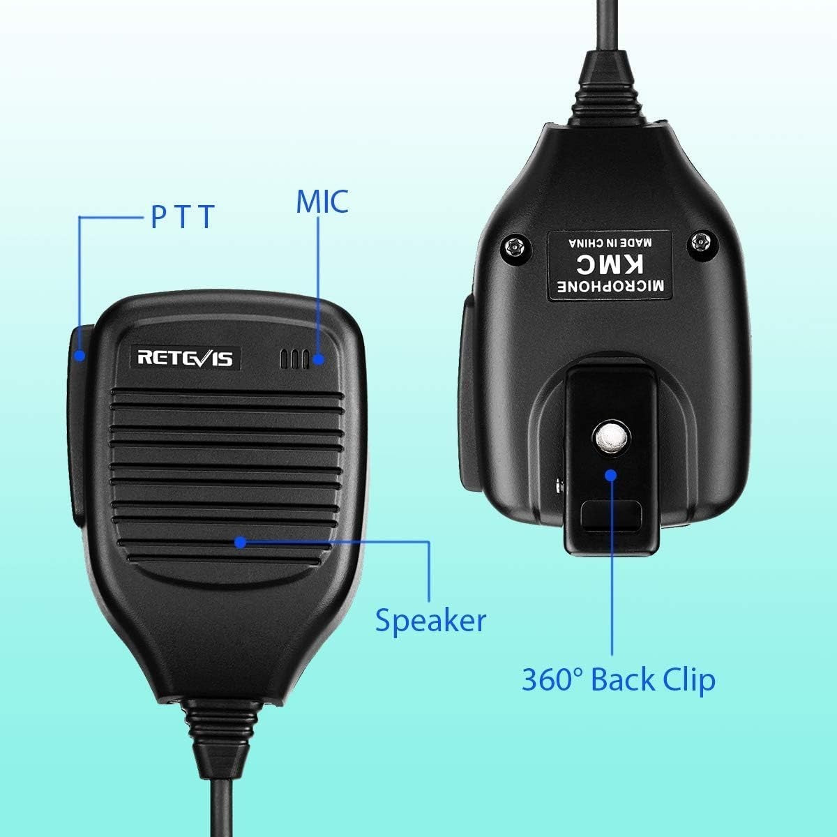 Long Range Dual Band Walkie Talkie 128CH VOX FM LCD Mic Radio