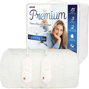 Super King Electric Underblanket Dual Control Fitted Mattress Cover Fast Heat