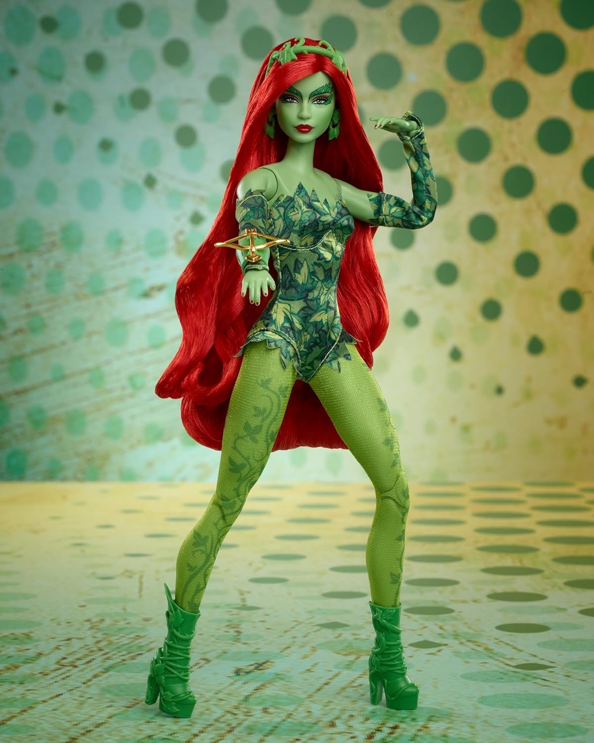 Collector Villain Fashion Doll Green Skin Vine Outfit Accessories