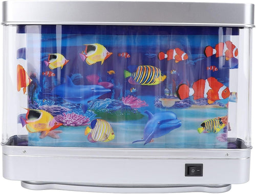 Mini Moving Fish Tank Lamp with USB Night Light – Sensory Relaxation