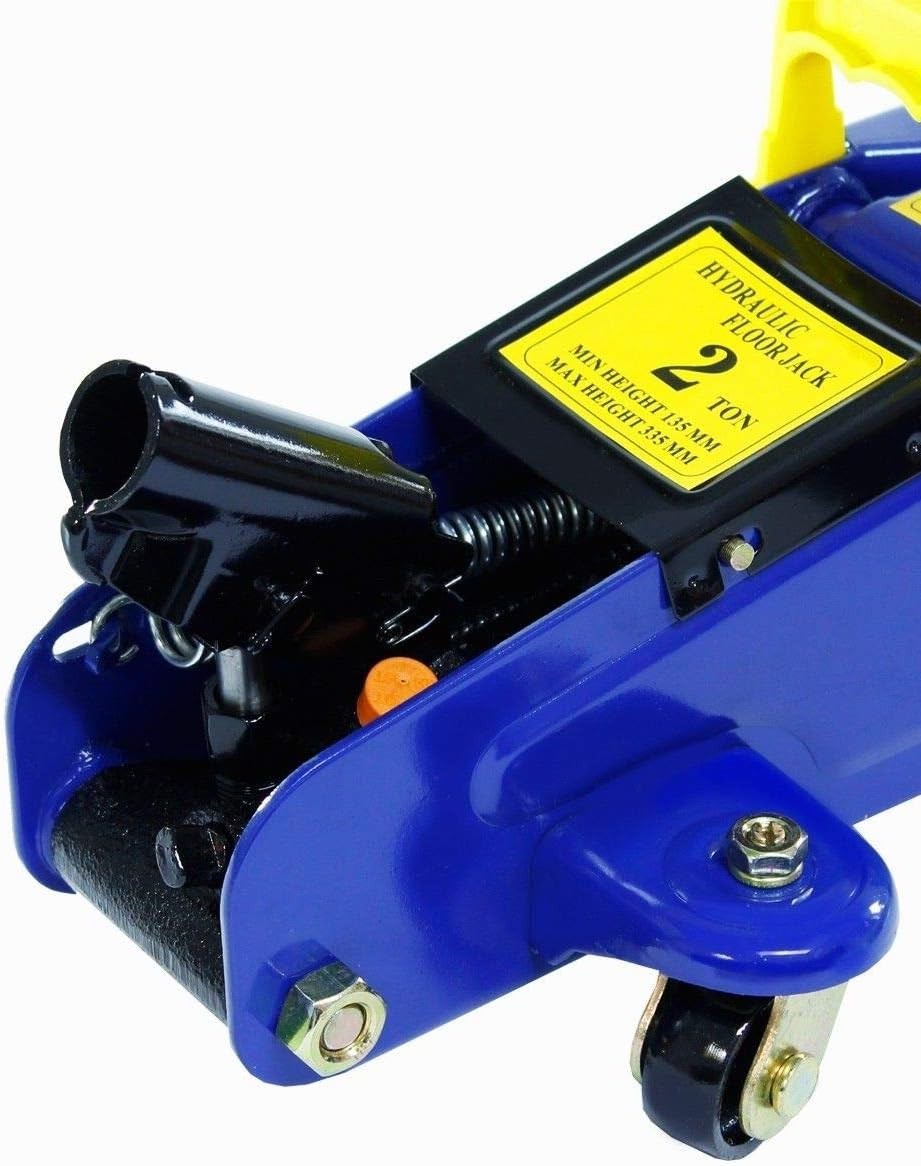 2 Ton Hydraulic Trolley Jack Heavy Duty Car Van Lift 135–320mm Rocket Rise+Case
