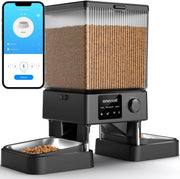 Automatic Cat Feeder 2 Cats WiFi App Control 5L Dual Bowl Food Dispenser