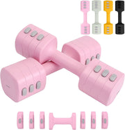 Fast Adjust Adjustable Dumbbells 4-in-1 2–5.5LB Each Non-Slip Women Weights