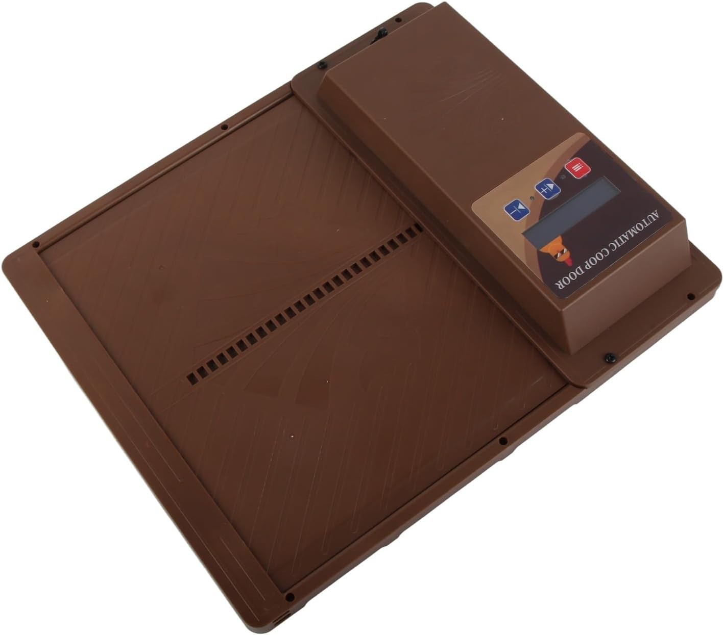 Automatic Chicken Coop Door USB Timer LCD Horizontal Opener Brown
