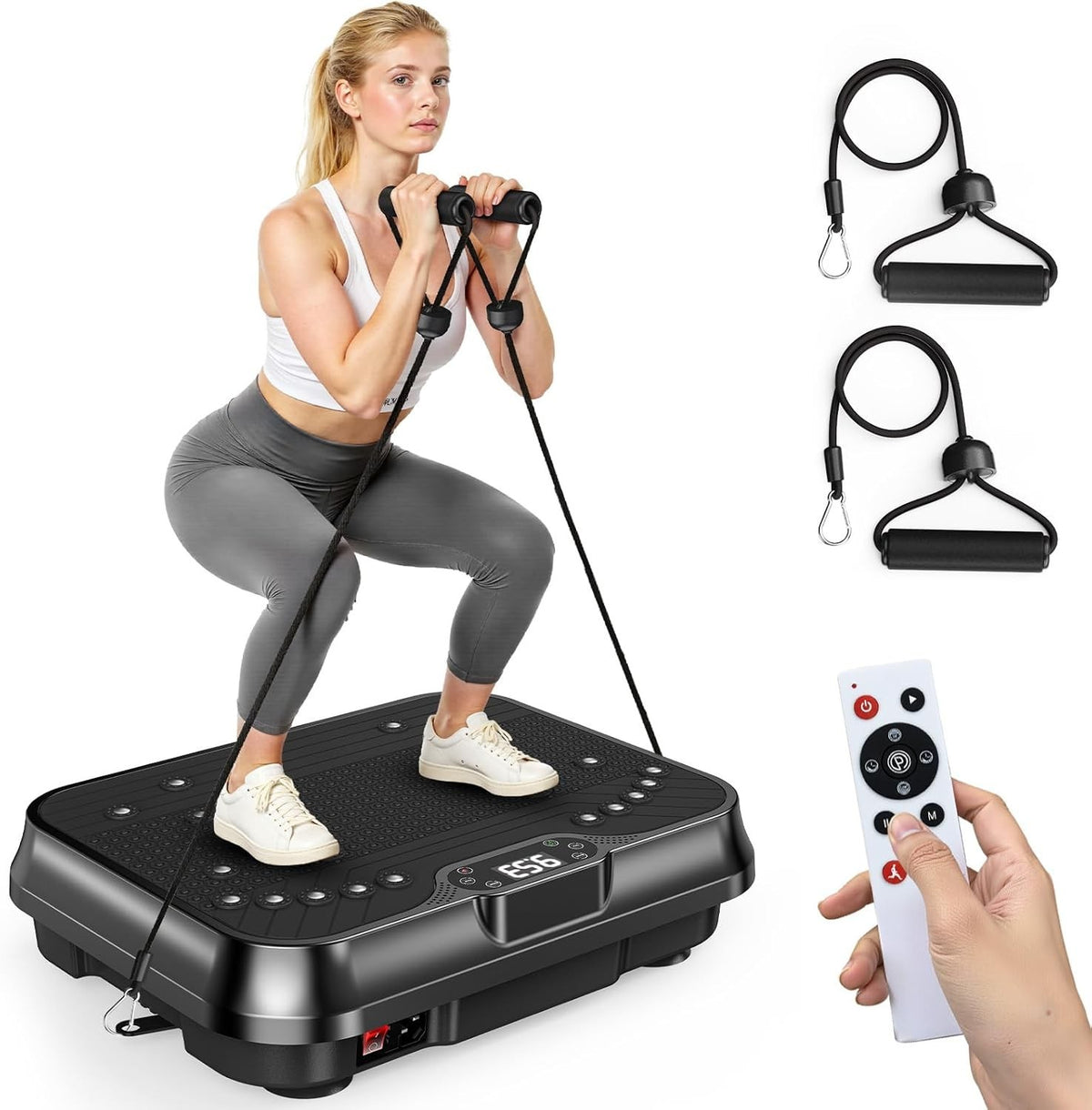 High Speed Vibration Plate Weight Loss Platform Remote Bands 450lb