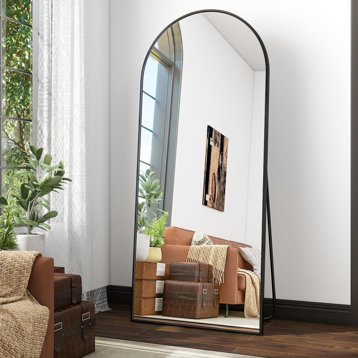 Full Length Arch Mirror 171x76cm Wall Leaning Floor Standing Dressing
