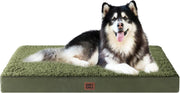 Orthopedic XXL Dog Bed 120x74x9cm Washable Cover Non Slip Green
