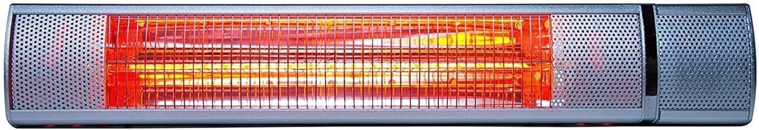 Outdoor Electric Patio Heater 2000W Wall Mounted Remote Control Waterproof