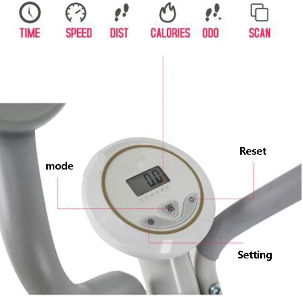 Foldable Magnetic Exercise Bike w/ LCD Monitor, Upright & Recumbent Modes 120kg