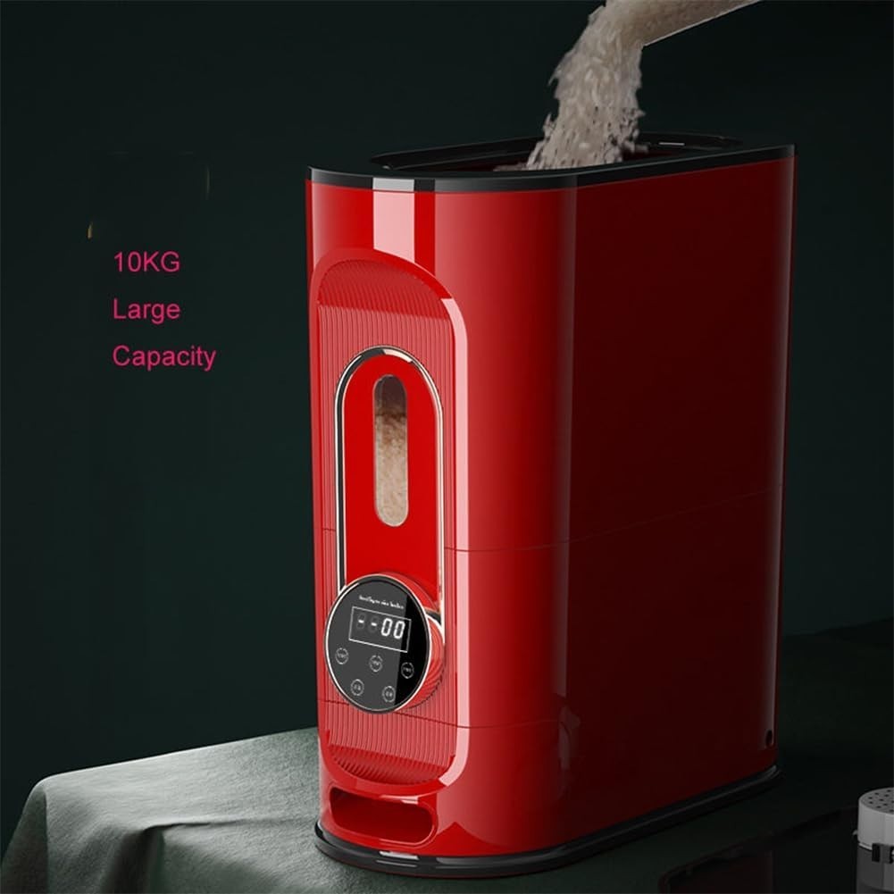 10KG Intelligent Electric Rice Dispenser Airtight Automatic Storage Bin