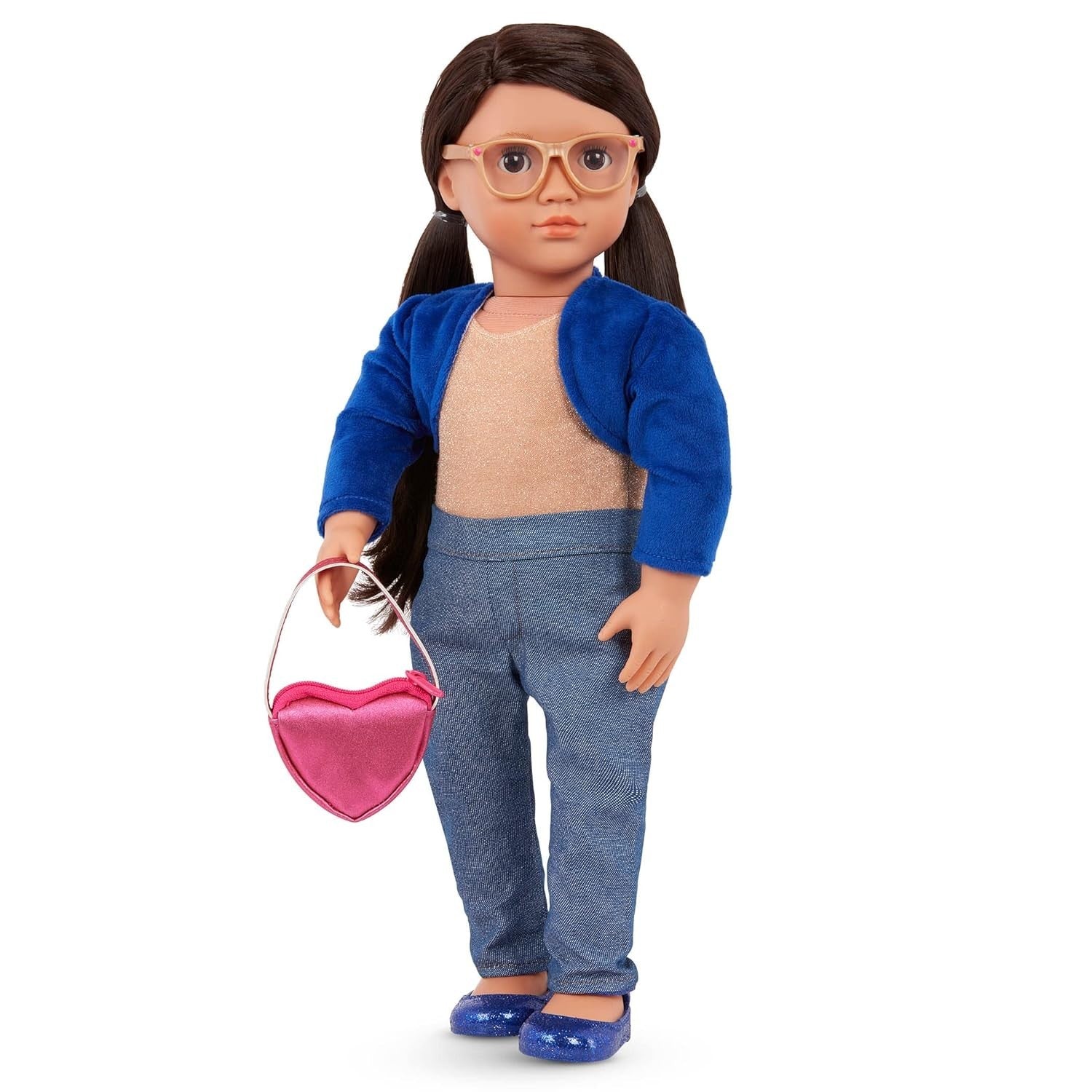 18-Inch Fashion Starter Doll Brown Hair Hazel Eyes 3 Outfits Gift Box