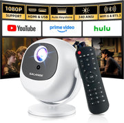 Android Projector 1080P 4K Ready WiFi 6 Bluetooth Auto Focus Home Cinema