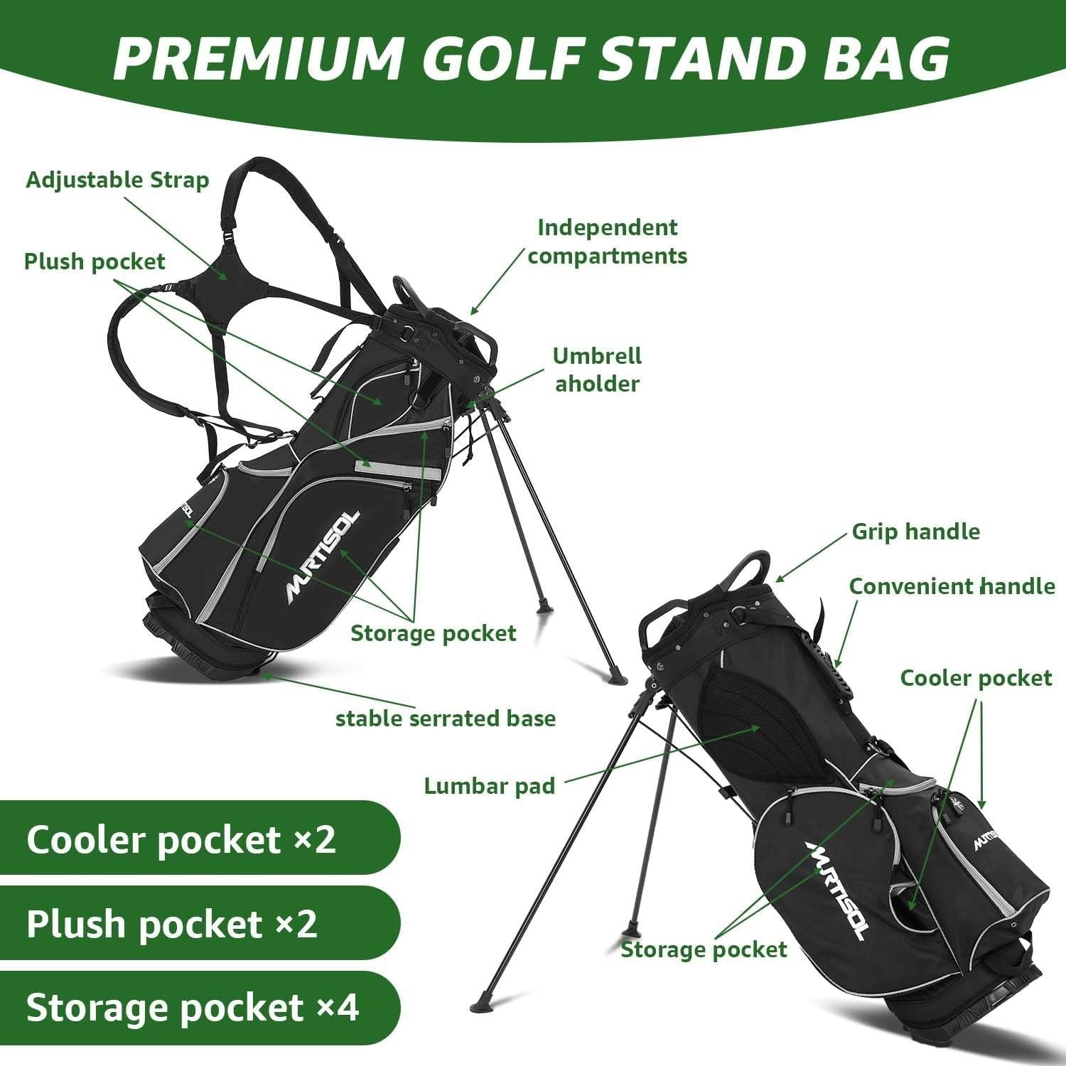 Ladies Right Hand Golf Club Set 10 Piece Driver Irons Putter Bag