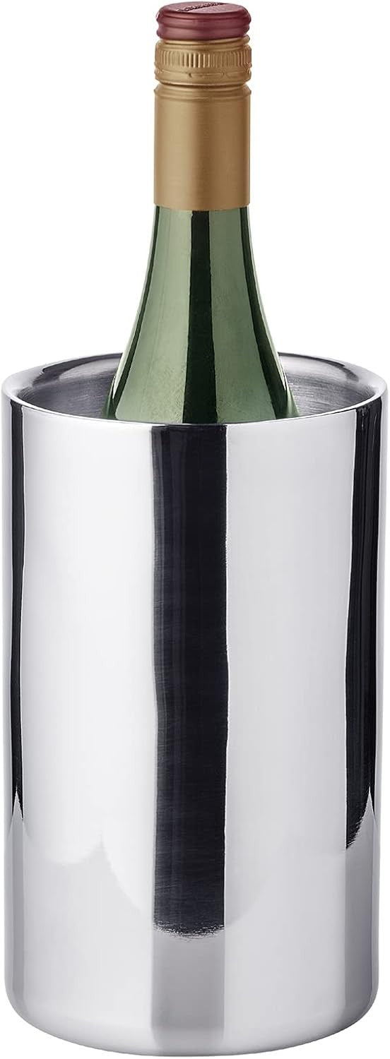 Stainless Steel Wine Bottle Cooler Double Wall Insulated Champagne Chiller