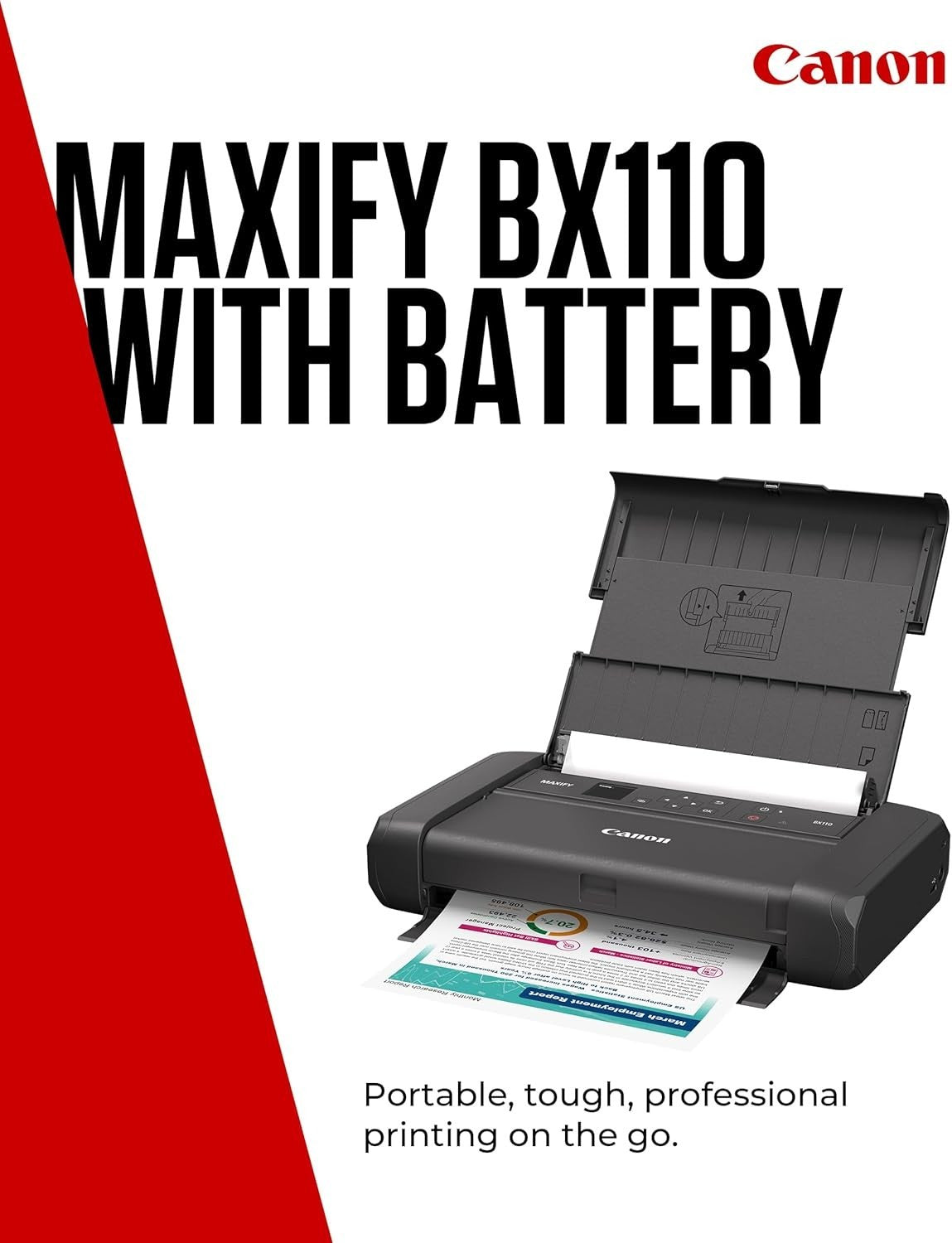 Portable Wireless Colour Printer | A4 Print, Travel & Home Office