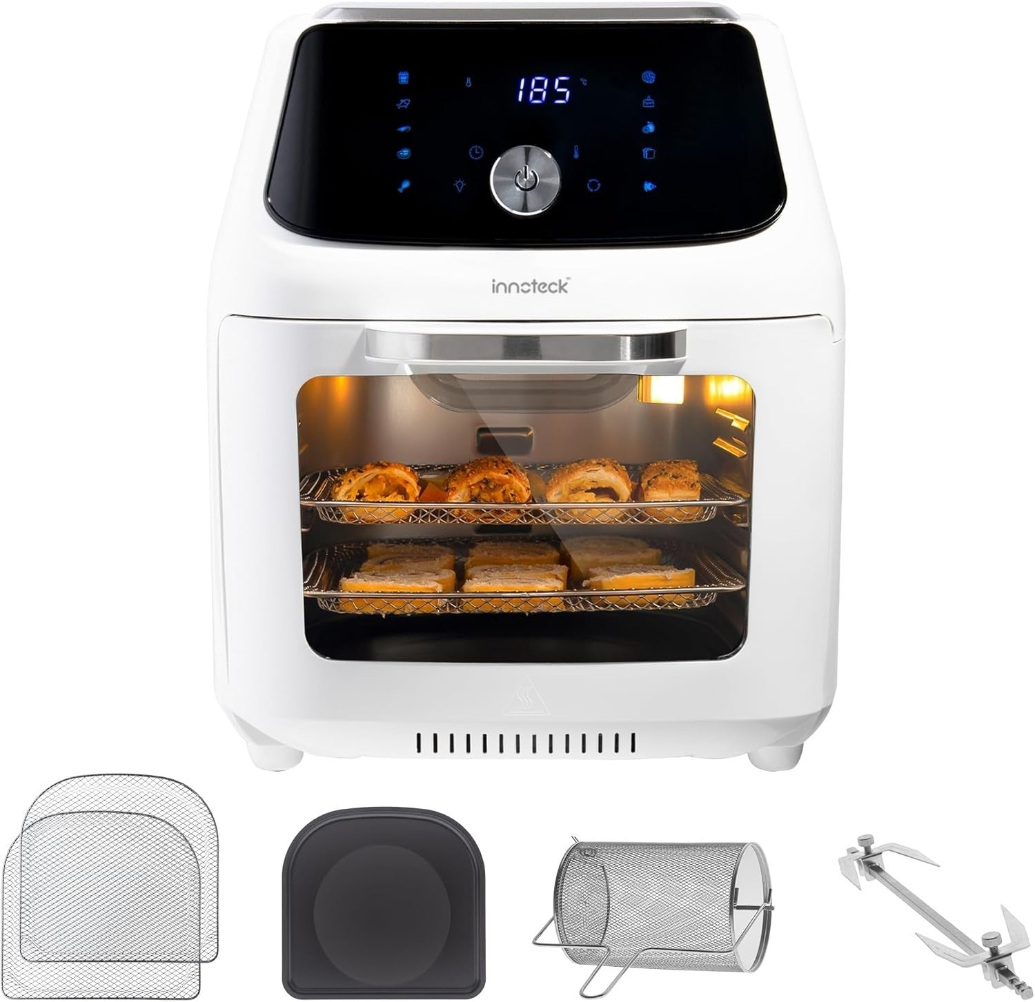 16L Digital Air Fryer Oven with Rotisserie | 10 Presets | Energy Saving | Family