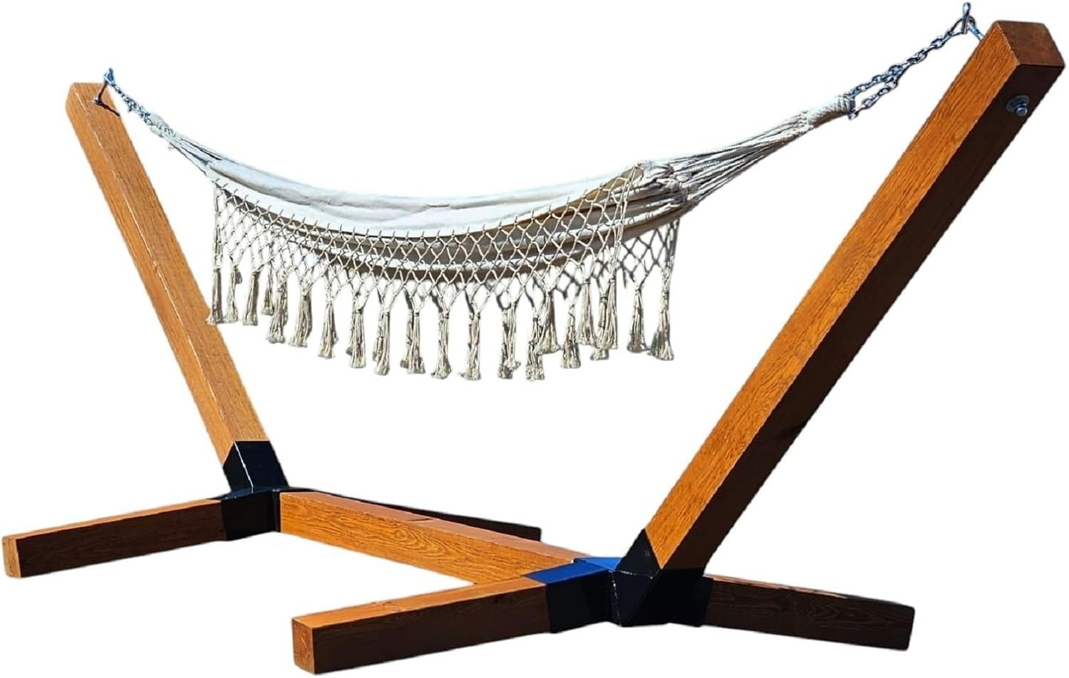 Wooden Hammock Stand XXL 350cm 🌟 Heavy Duty Frame 350kg Outdoor Weatherproof