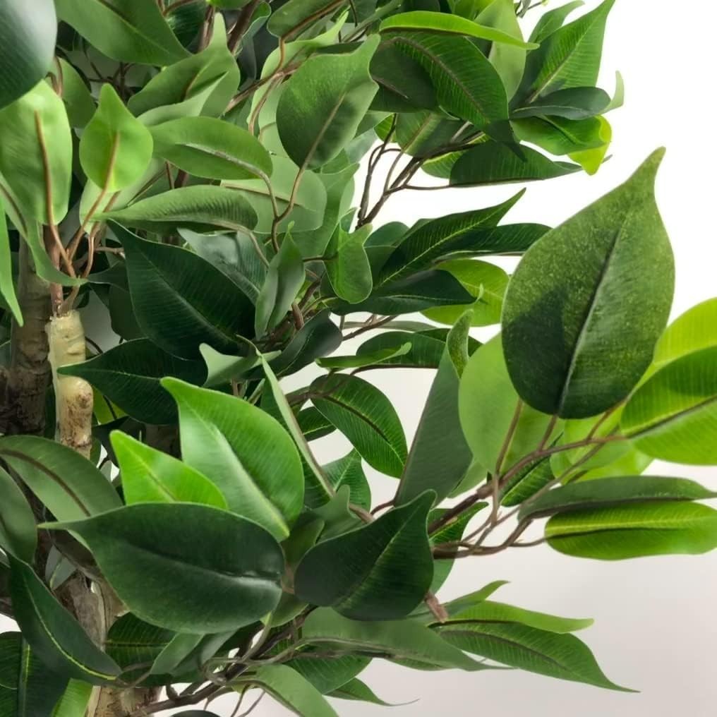 110cm Artificial Evergreen Ficus Tree Indoor Decorative Plant in Pot Home Decor