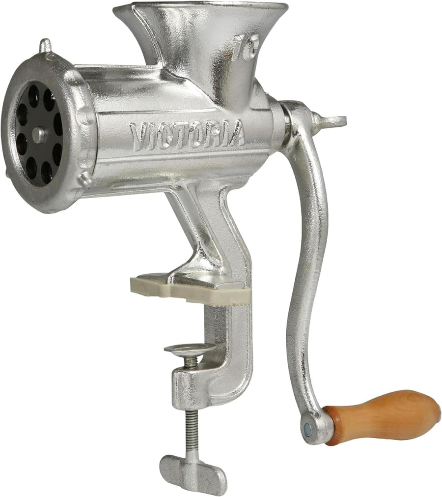No 10 Cast Iron Meat Grinder Sausage Stuffer Manual Mincer Clamp