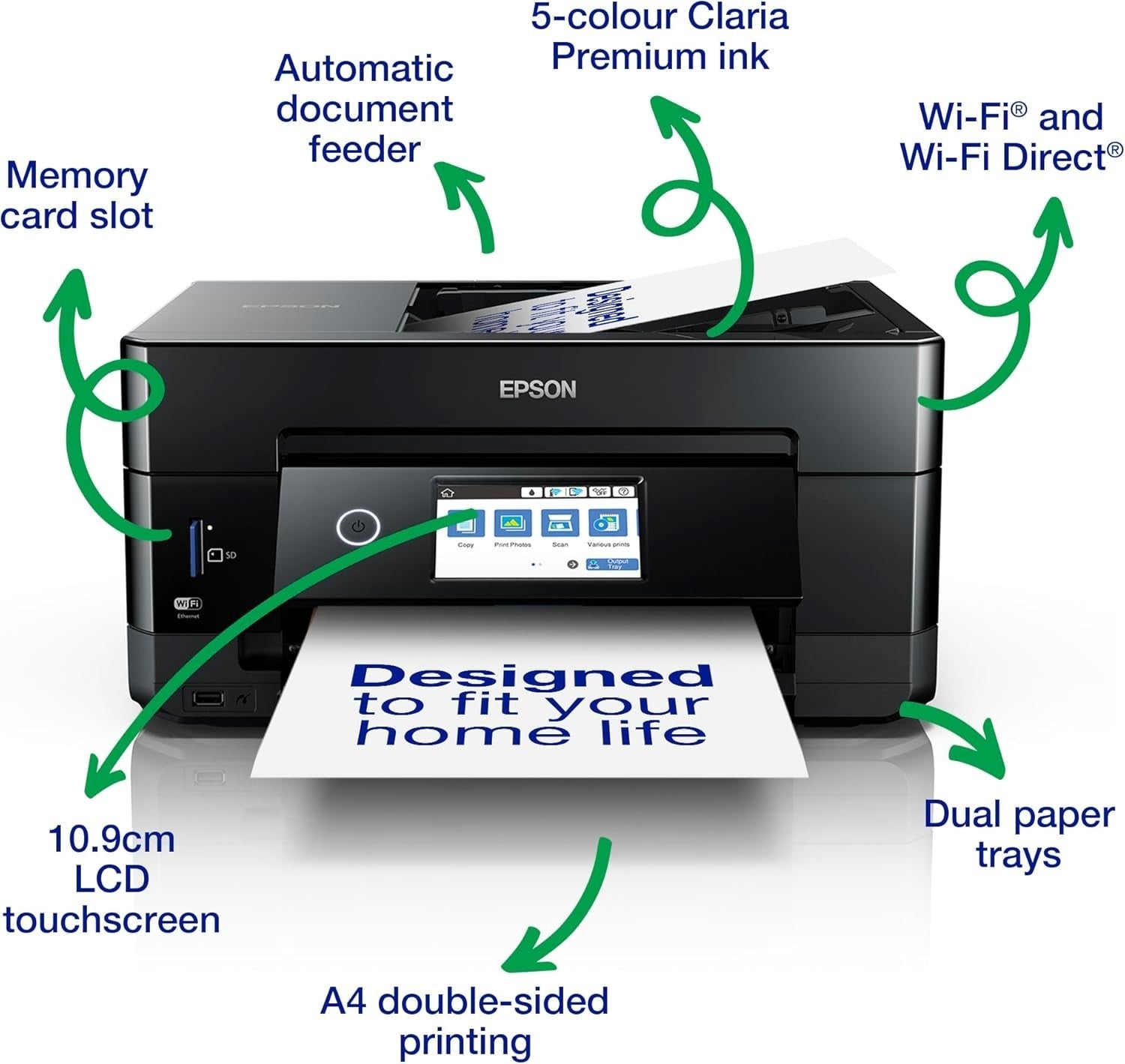 Expression Premium XP-7100 Wireless A4 5-Color Printer with Scan & Copy