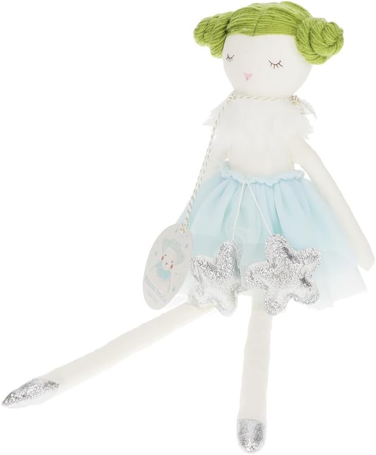 50cm Princess Rag Doll Soft Cloth Plush Toy Blue Dress Gift for Kids Girls