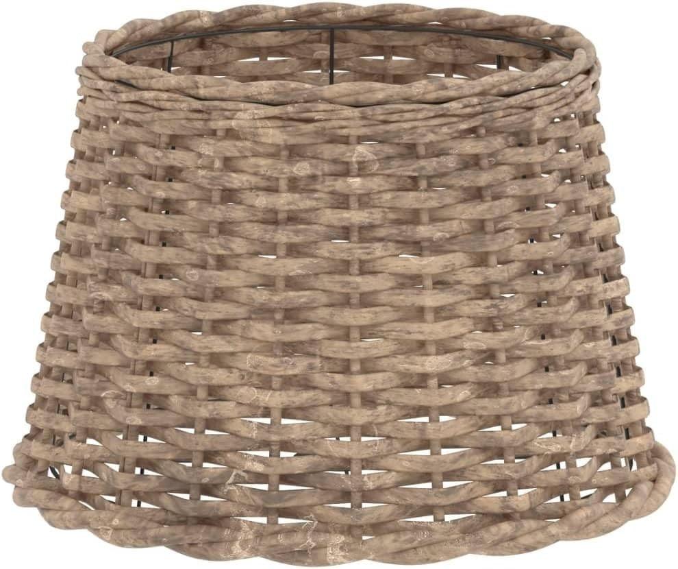 Natural Wicker Drum Lampshade 40cm Ceiling Table Light Shade E27