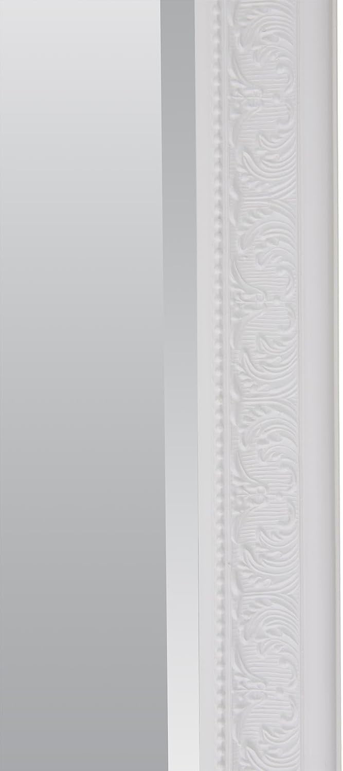 Full Length Ivory Wall Mirror 163x73cm Bevelled Glass Antique Style