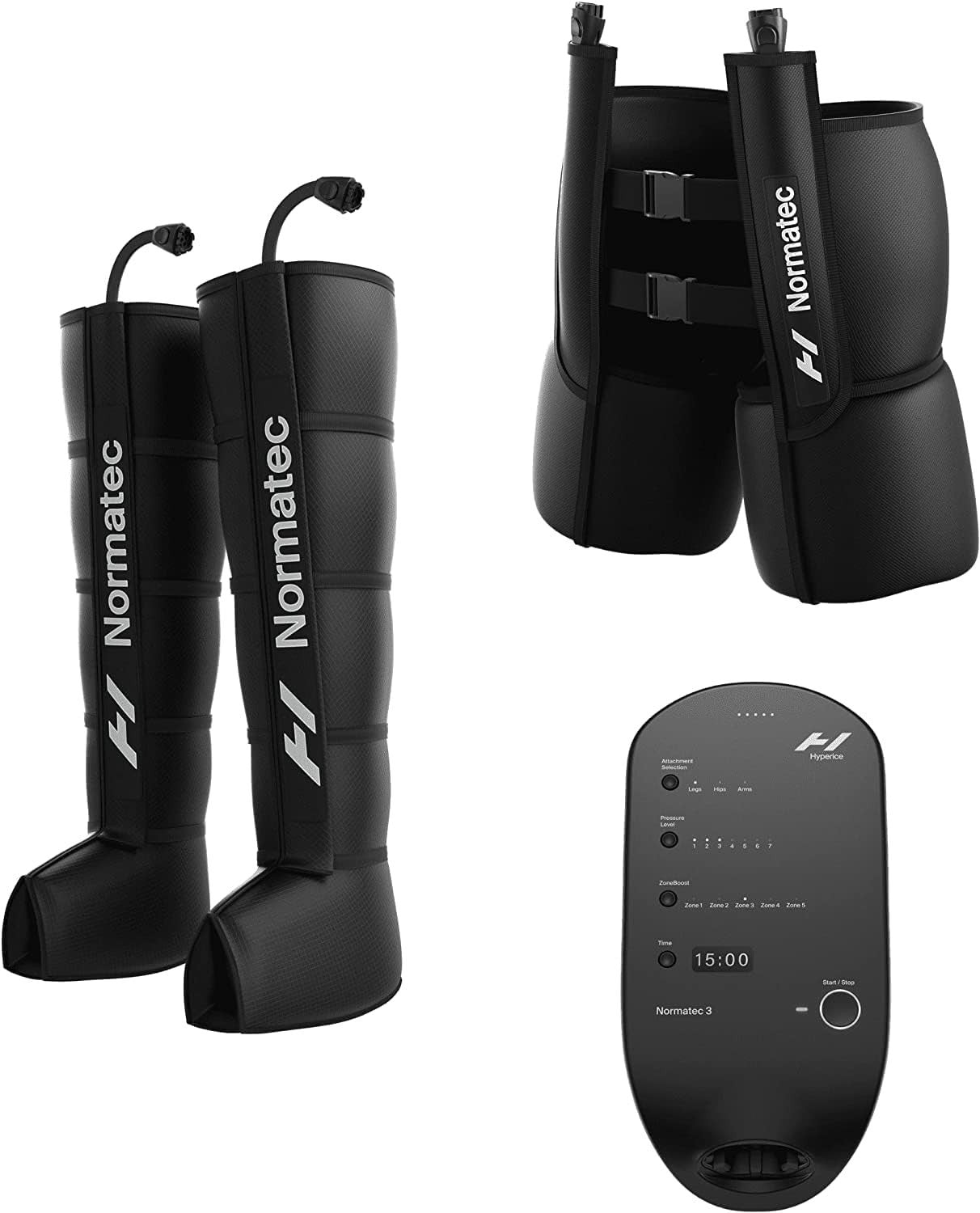 Cordless Dynamic Compression Recovery System for Legs & Hips with Remote